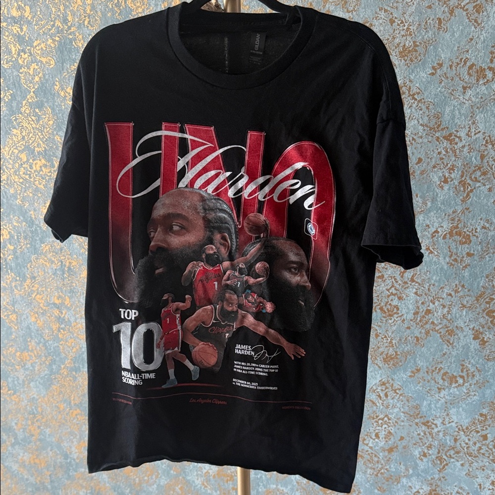 James Harden Black Graphic T-Shirt